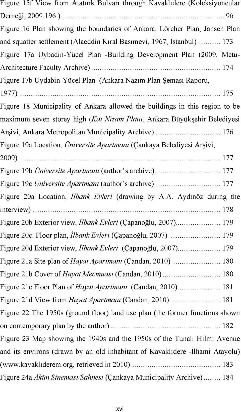 .. 173 Figure 17a Uybadin-Yücel Plan -Building Development Plan (2009, Metu- Architecture Faculty Archive)... 174 Figure 17b Uydabin-Yücel Plan (Ankara Nazım Plan Şeması Raporu, 1977).