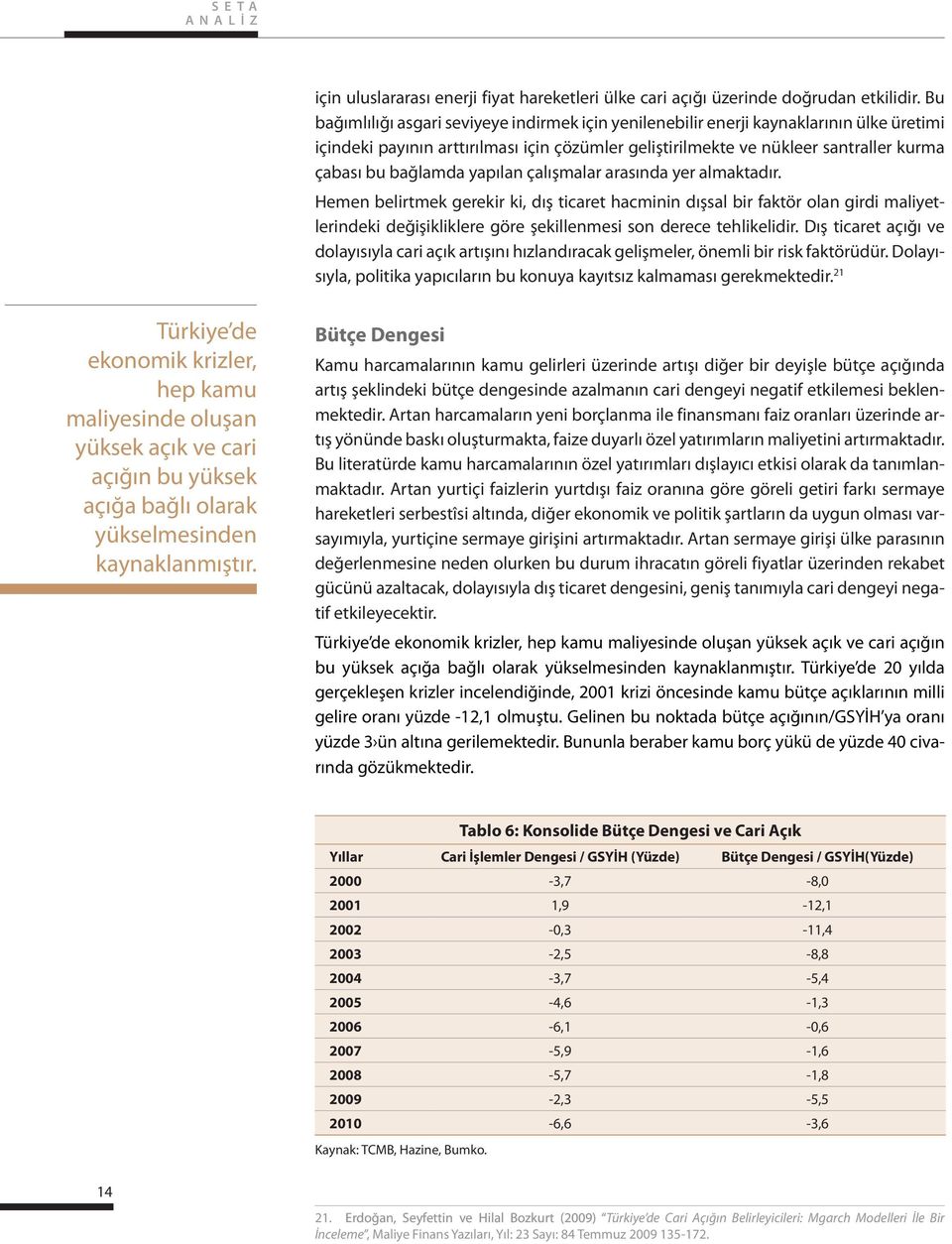 yapılan çalışmalar arasında yer almaktadır. Hemen belirtmek gerekir ki, dış ticaret hacminin dışsal bir faktör olan girdi maliyetlerindeki değişikliklere göre şekillenmesi son derece tehlikelidir.