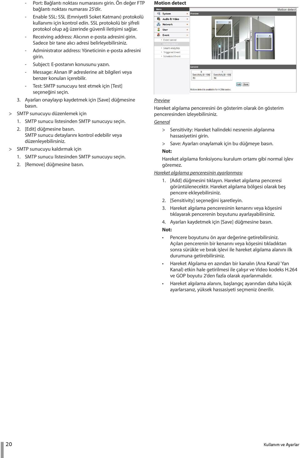 Administrator address: Yöneticinin e-posta adresini girin. Subject: E-postanın konusunu yazın. Message: Alınan IP adreslerine ait bilgileri veya benzer konuları içerebilir.