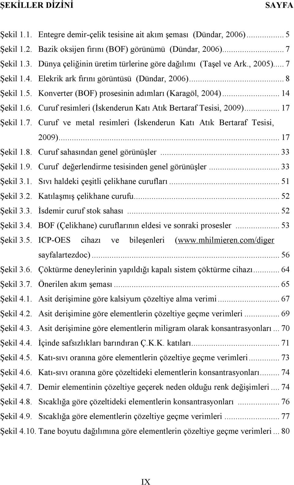 .. 14 Şekil 1.6. Curuf resimleri (İskenderun Katı Atık Bertaraf Tesisi, 2009)... 17 Şekil 1.7. Curuf ve metal resimleri (İskenderun Katı Atık Bertaraf Tesisi, 2009)... 17 Şekil 1.8.