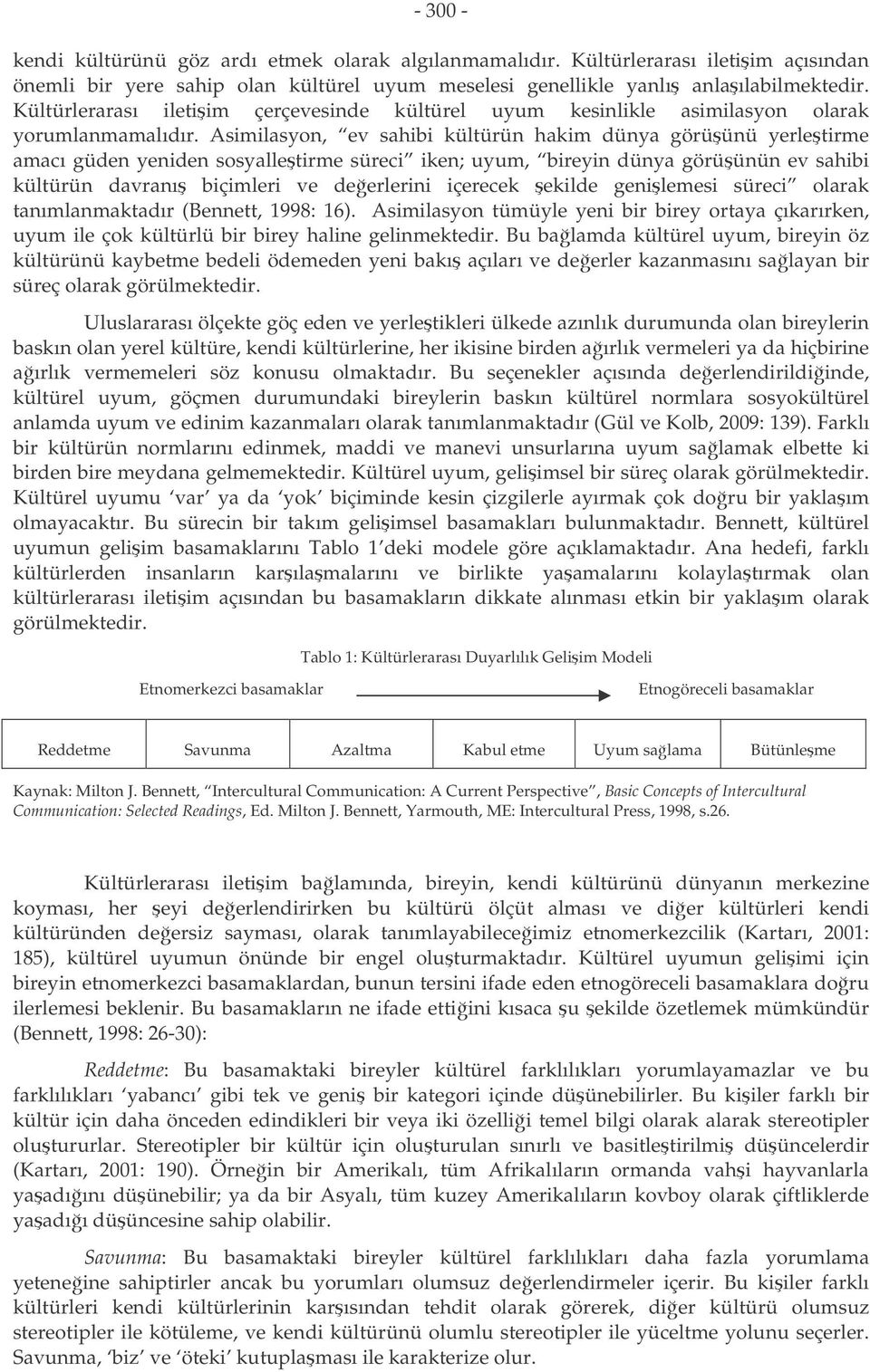 Asimilasyon, ev sahibi kültürün hakim dünya görüünü yerletirme amacı güden yeniden sosyalletirme süreci iken; uyum, bireyin dünya görüünün ev sahibi kültürün davranı biçimleri ve deerlerini içerecek