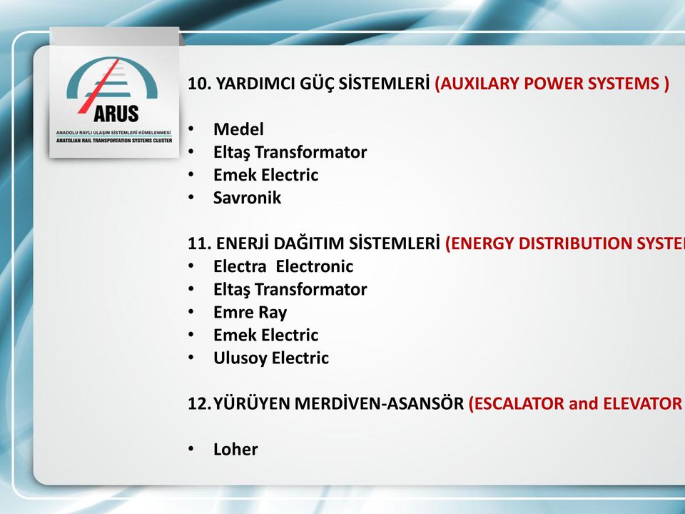 ENERJİ DAĞITIM SİSTEMLERİ (ENERGY DISTRIBUTION SYSTEM Electra Electronic