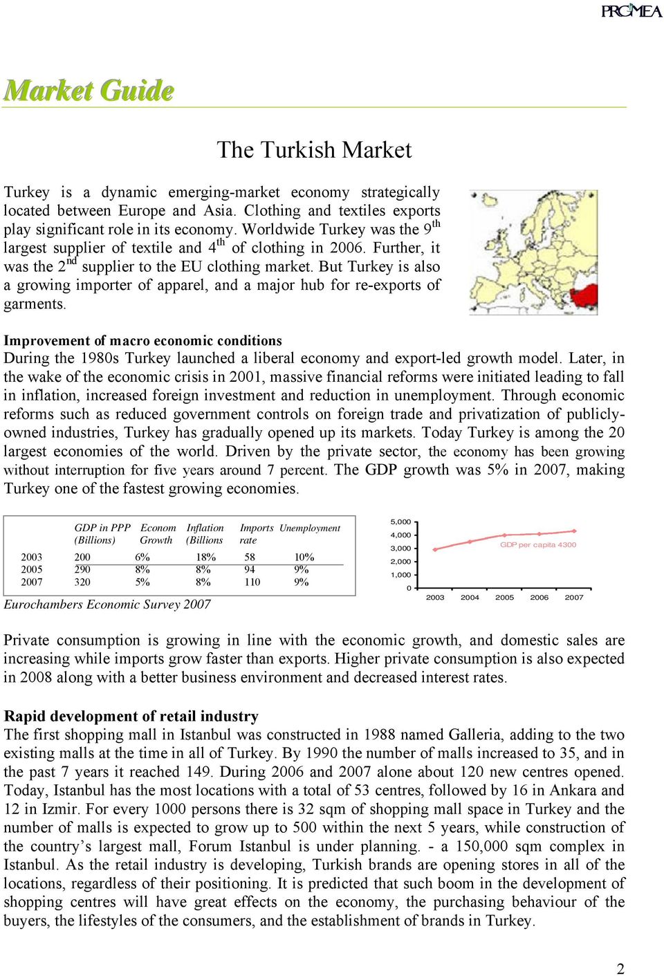 But Turkey is also a growing importer of apparel, and a major hub for re-exports of garments.