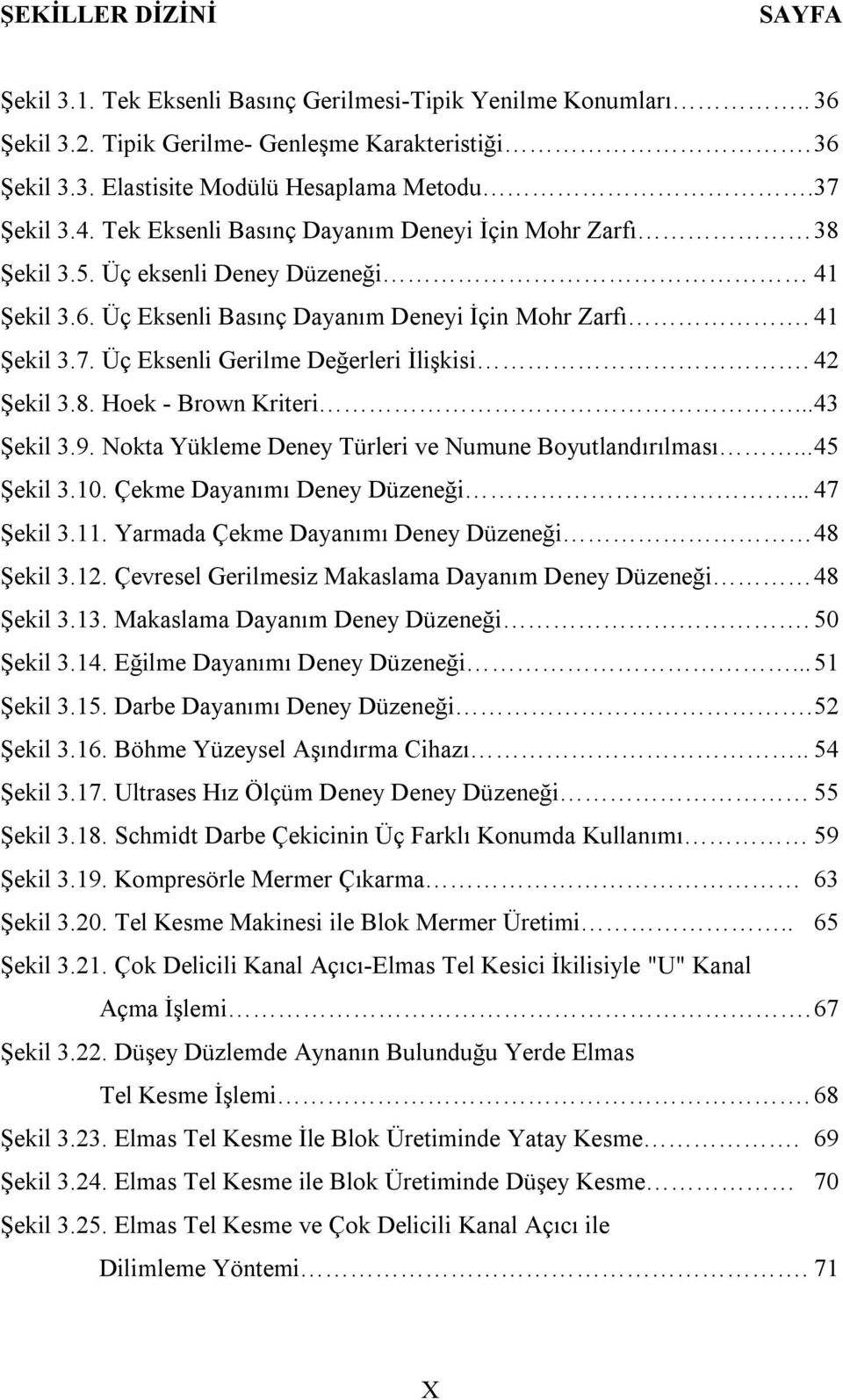 42 Şekil 3.8. Hoek - Brown Kriteri... 43 Şekil 3.9. Nokta Yükleme Deney Türleri ve Numune Boyutlandırılması... 45 Şekil 3.10. Çekme Dayanımı Deney Düzeneği... 47 Şekil 3.11.