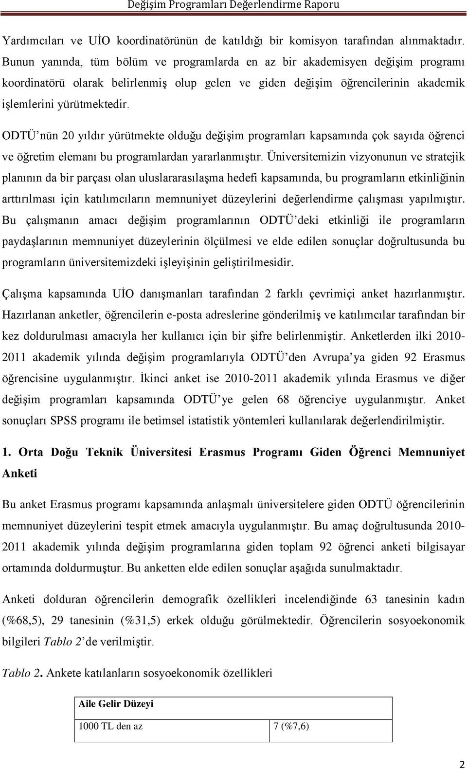 ODTÜ nün 20 yıldır yürütmekte olduğu değişim programları kapsamında çok sayıda öğrenci ve öğretim elemanı bu programlardan yararlanmıştır.