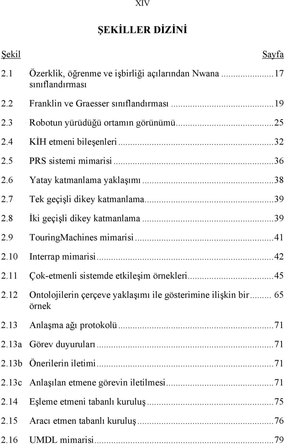 ..41 2.10 Interrap mimarisi...42 2.11 Çok-etmenli sistemde etkileşim örnekleri...45 2.12 Ontolojilerin çerçeve yaklaşımı ile gösterimine ilişkin bir... 65 örnek 2.13 Anlaşma ağı protokolü...71 2.