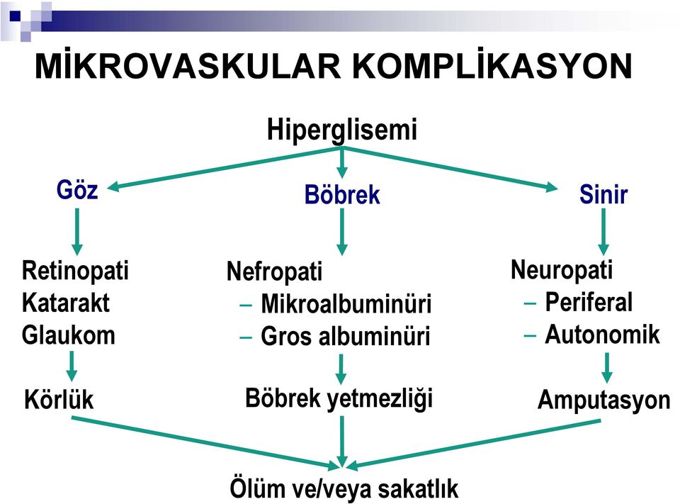 Mikroalbuminüri Gros albuminüri Neuropati Periferal