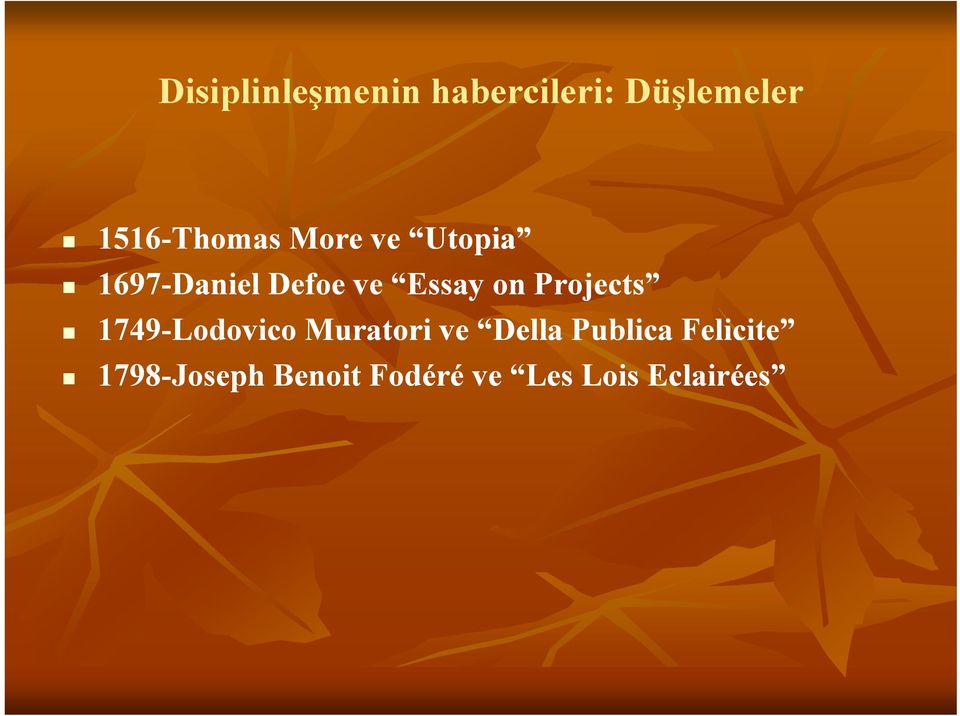 Essay on Projects 1749-Lodovico Muratori ve Della