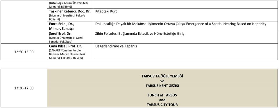 (Mersin Üniversitesi, Güzel Sanatlar Fakültesi) Cânâ Bilsel, Prof. Dr.