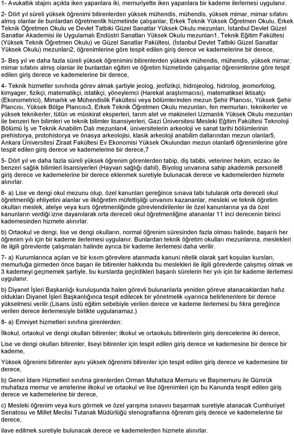 Okulu, Erkek Teknik Öğretmen Okulu ve Devlet Tatbiki Güzel Sanatlar Yüksek Okulu mezunları, İstanbul Devlet Güzel Sanatlar Akademisi ile Uygulamalı Endüstri Sanatları Yüksek Okulu mezunları1, Teknik