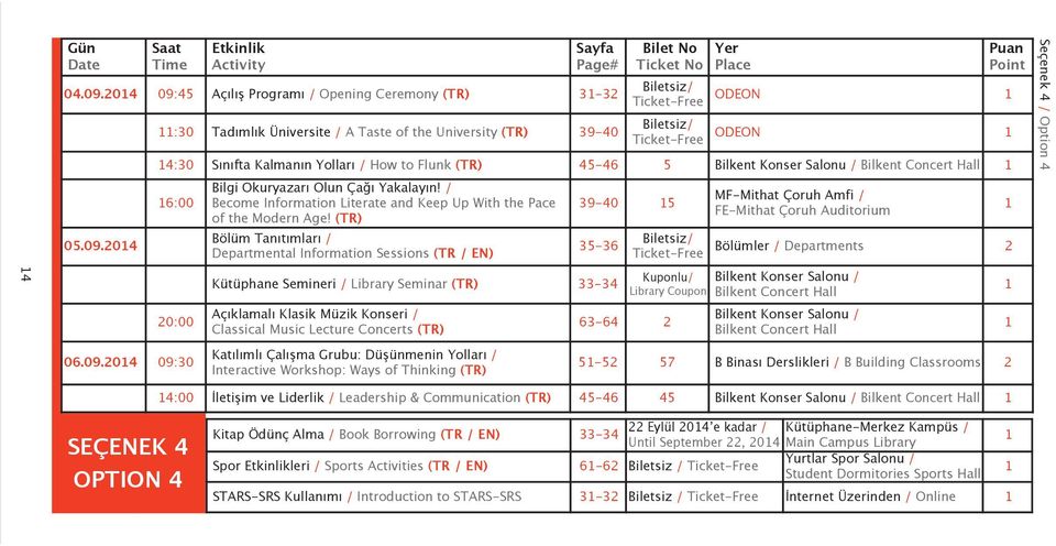 45 Açılış Programı / Opening Ceremony (TR) 3-32 05.09.