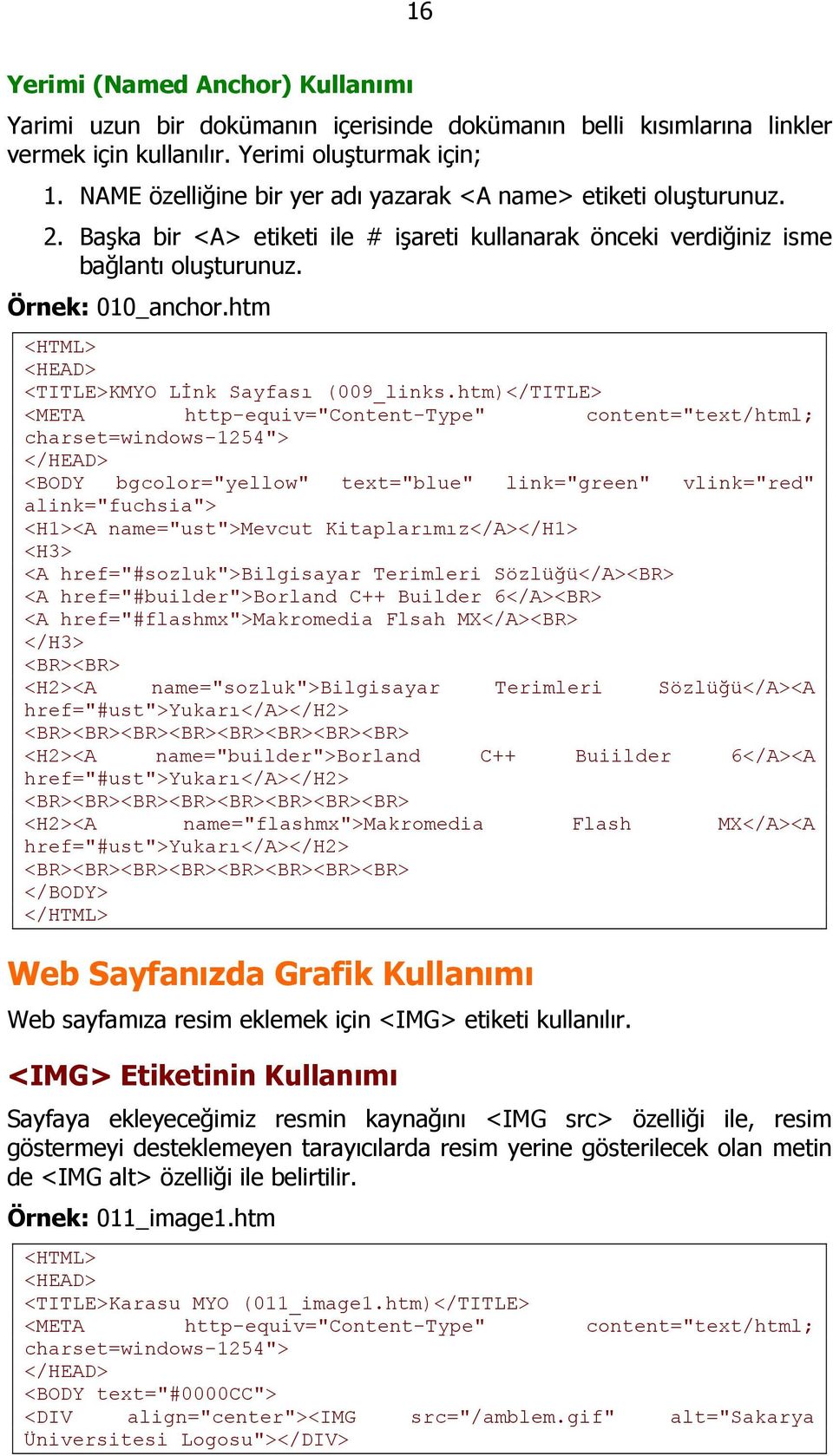 htm <TITLE>KMYO Lİnk Sayfası (009_links.