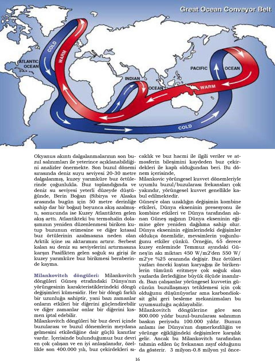 Buz toplandığında ve deniz su seviyesi yeterli düzeyde düştüğünde, Berin Boğazı (Sibirya ve Alaska arasında bugün için 50 metre derinliğe sahip dar bir boğaz) boyunca akış azalmıştı, sonucunda ise