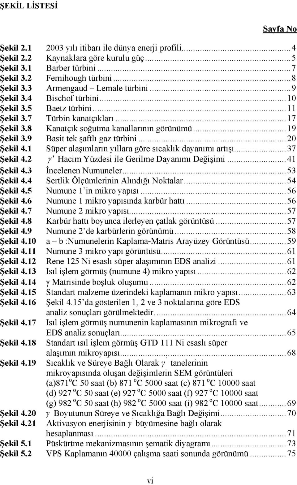 9 Basit tek şaftlı gaz türbini...20 Şekil 4.1 Süper alaşımların yıllara göre sıcaklık dayanımı artışı...37 Şekil 4.2 γ Hacim Yüzdesi ile Gerilme Dayanımı Değişimi...41 Şekil 4.3 İncelenen Numuneler.