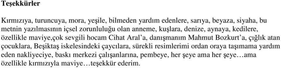 danışmanım Mahmut Bozkurt a, çığlık atan çocuklara, Beşiktaş iskelesindeki çaycılara, sürekli resimlerimi ordan oraya