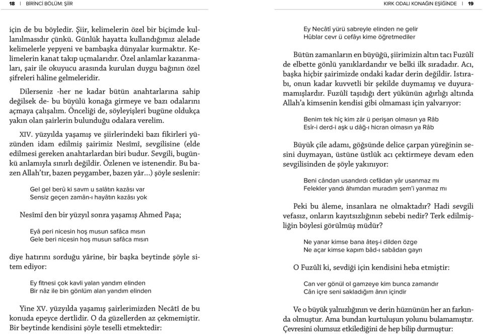 Özel anlamlar kazanmaları, şair ile okuyucu arasında kurulan duygu bağının özel şifreleri hâline gelmeleridir.