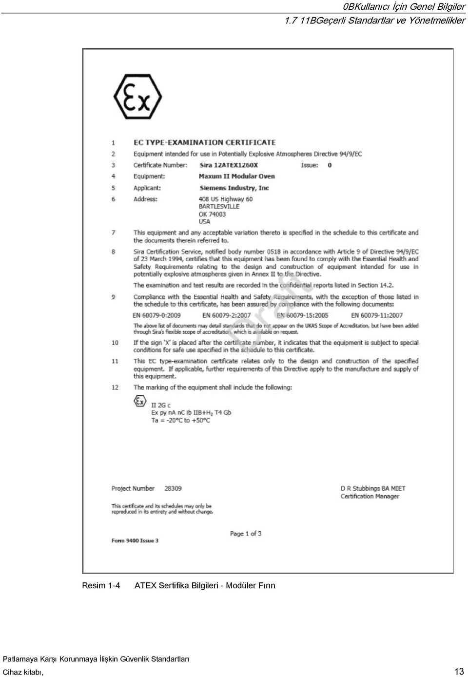 Yönetmelikler Resim 1-4 ATEX