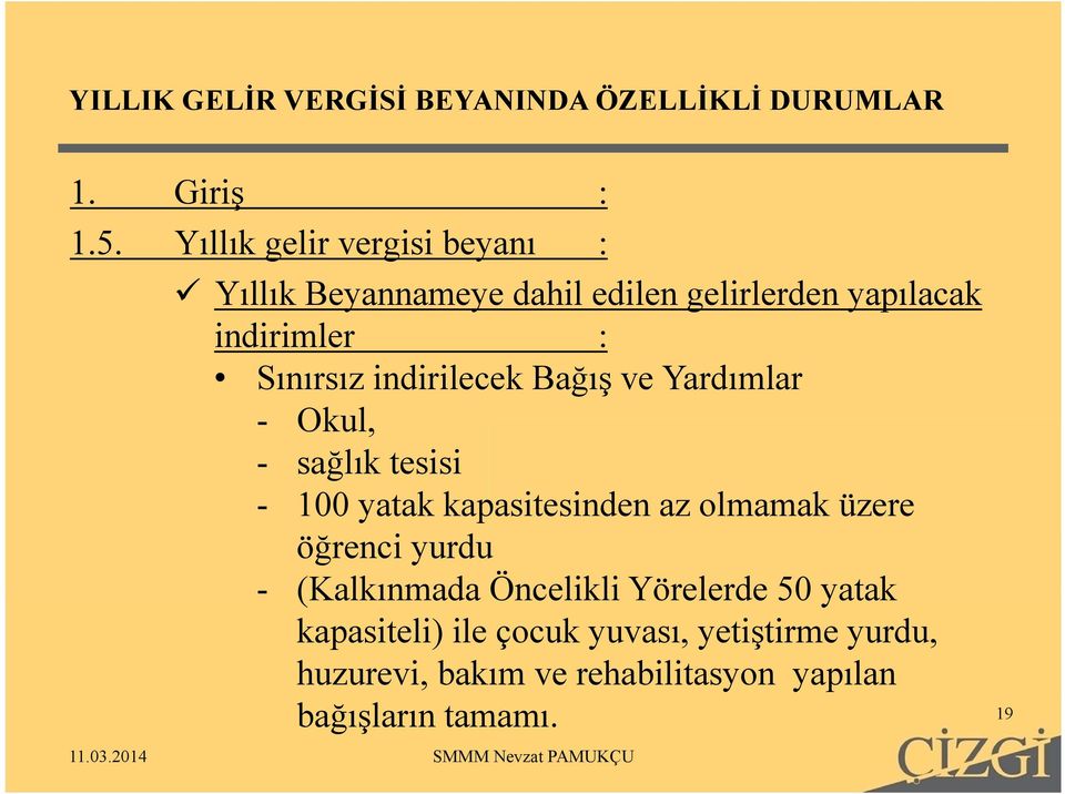 Sınırsız indirilecek Bağış ve Yardımlar - Okul, - sağlık tesisi - 100 yatak kapasitesinden az