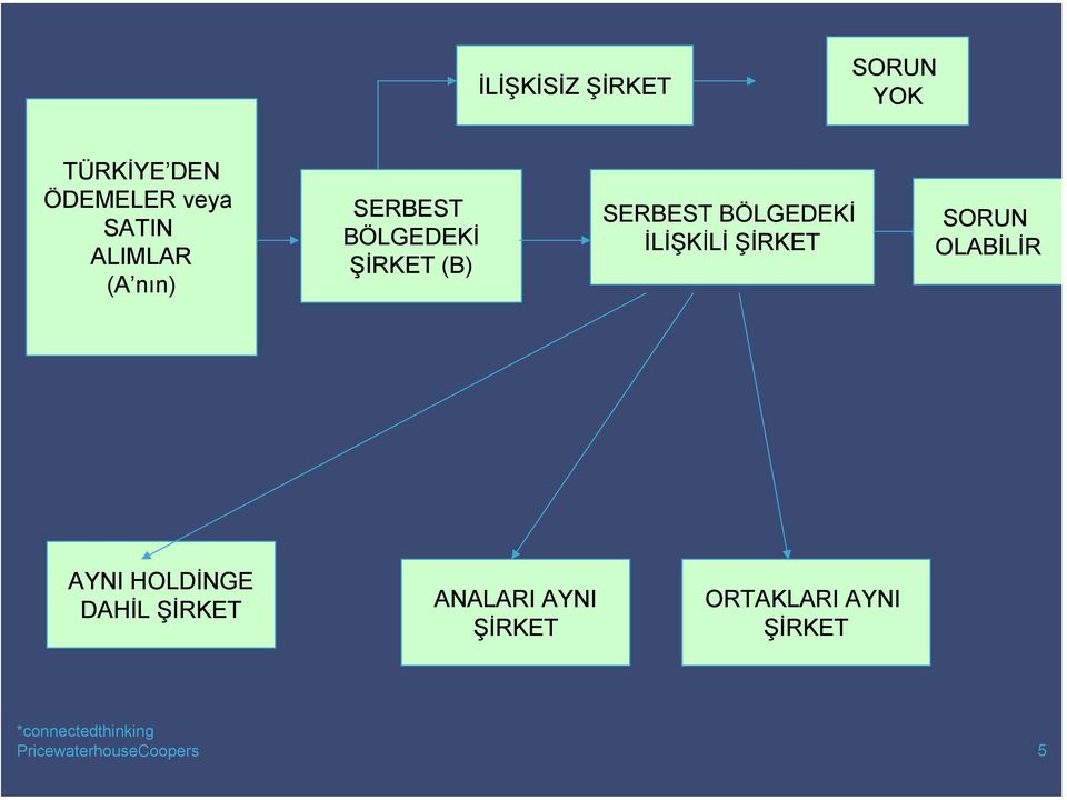 SERBEST BÖLGEDEKİ İLİŞKİLİ ŞİRKET SORUN OLABİLİR AYNI