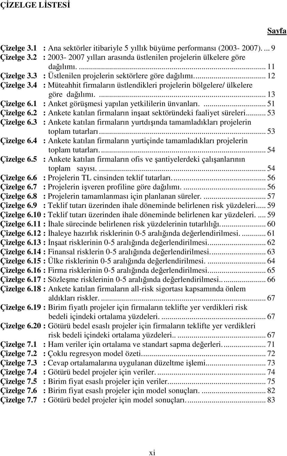 1 : Anket görüşmesi yapılan yetkililerin ünvanları.... 51 Çizelge 6.2 : Ankete katılan firmaların inşaat sektöründeki faaliyet süreleri... 53 Çizelge 6.