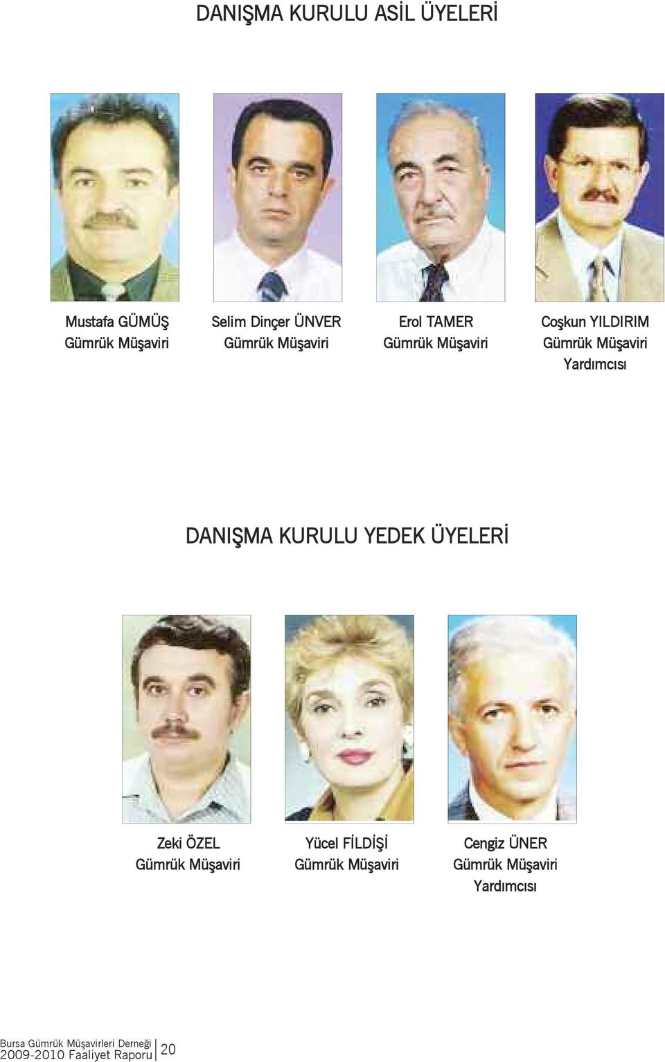 YILDIRIM Yardımcısı DANIŞMA KURULU YEDEK