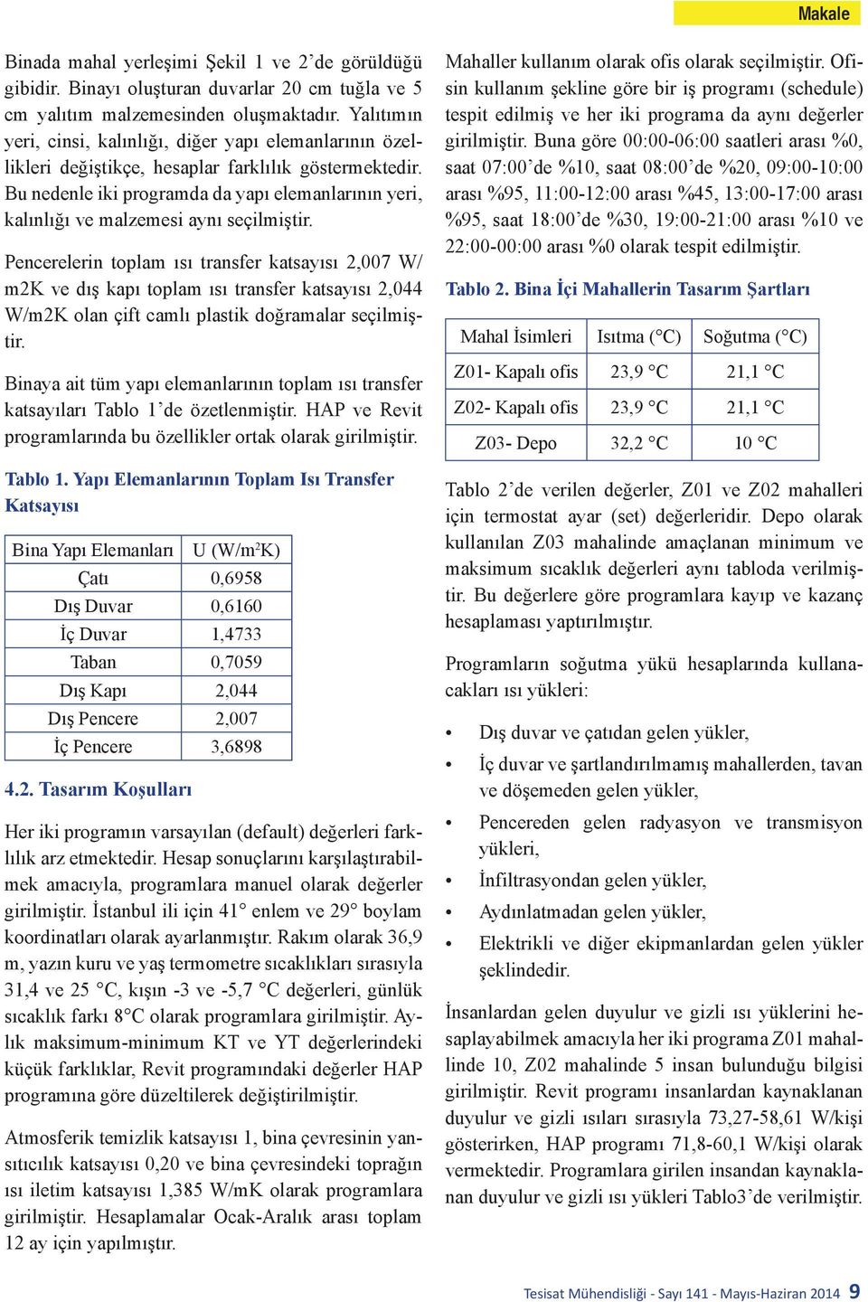 Bu nedenle iki programda da yapı elemanlarının yeri, kalınlığı ve malzemesi aynı seçilmiştir.