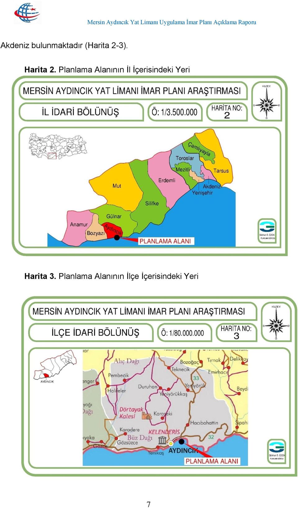 Planlama Alanının İl İçerisindeki