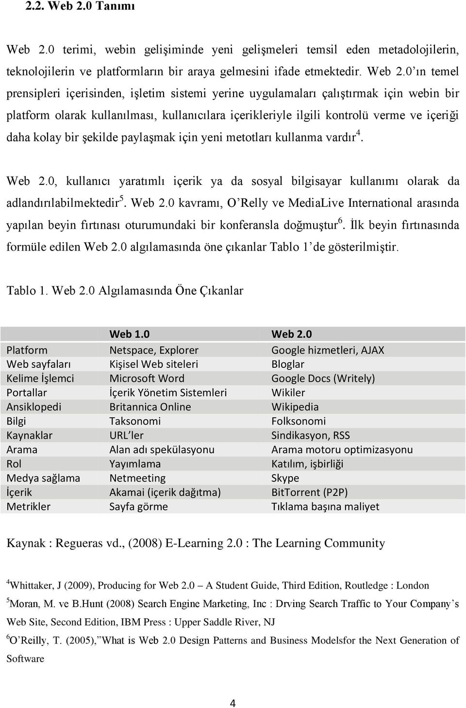 0 terimi, webin gelişiminde yeni gelişmeleri temsil eden metadolojilerin, teknolojilerin ve platformların bir araya gelmesini ifade etmektedir. Web 2.