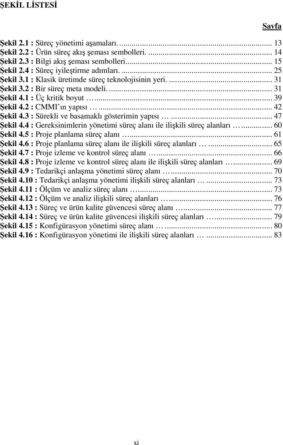 2 : CMMI ın yapısı... 42 Şekil 4.3 : Sürekli ve basamaklı gösterimin yapısı... 47 Şekil 4.4 : Gereksinimlerin yönetimi süreç alanı ile ilişkili süreç alanları... 60 Şekil 4.