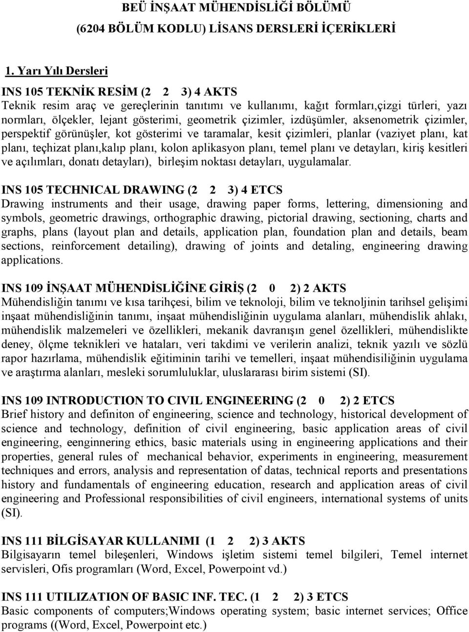 çizimler, izdüşümler, aksenometrik çizimler, perspektif görünüşler, kot gösterimi ve taramalar, kesit çizimleri, planlar (vaziyet planı, kat planı, teçhizat planı,kalıp planı, kolon aplikasyon planı,