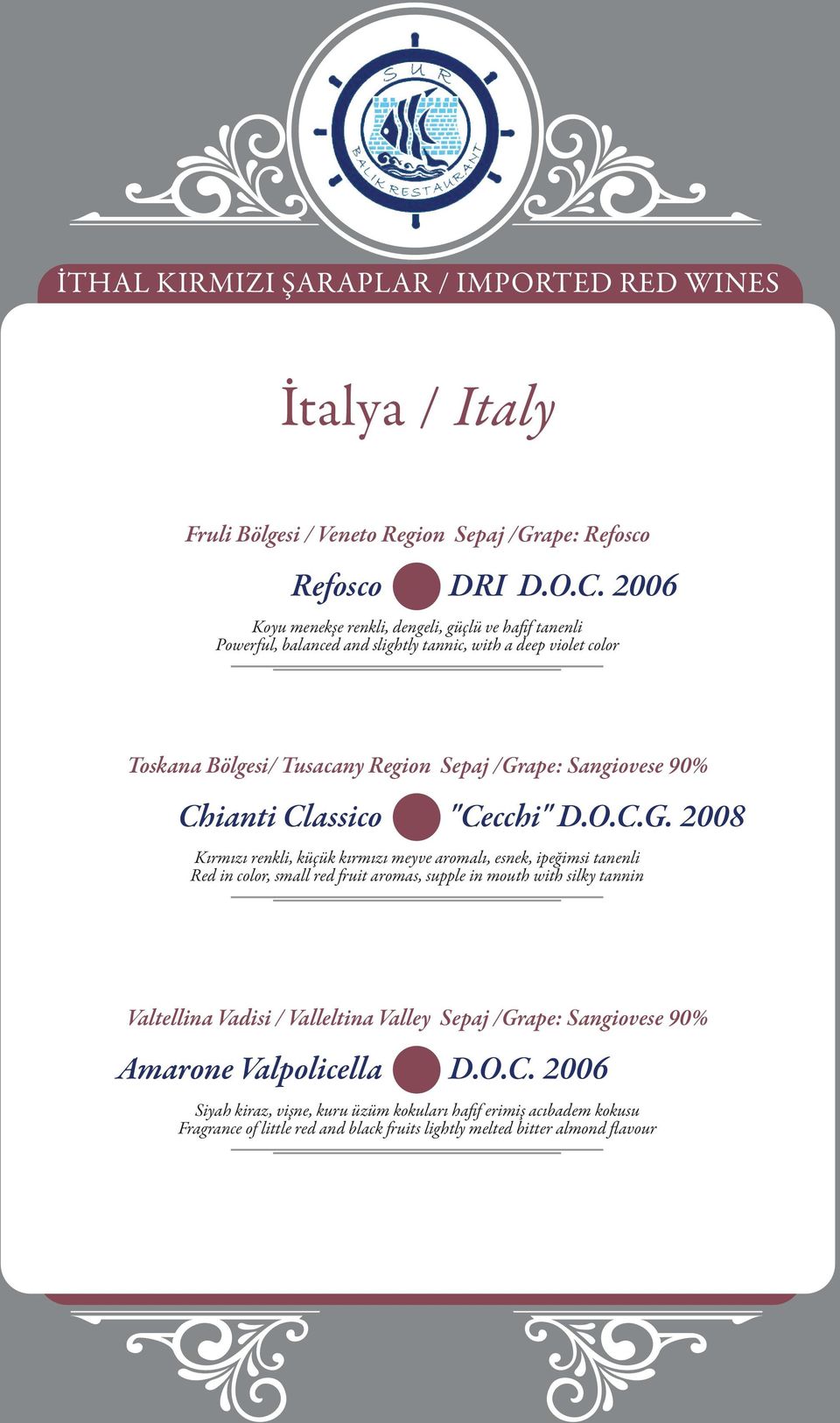 Chianti Classico "Cecchi" D.O.C.G.