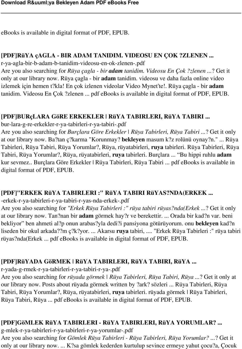 kla! En çok izlenen videolar Video Mynet'te!. Rüya çagla - bir adam tanidim. Videosu En Çok?zlenen... pdf ebooks is available in digital format of PDF, EPUB.