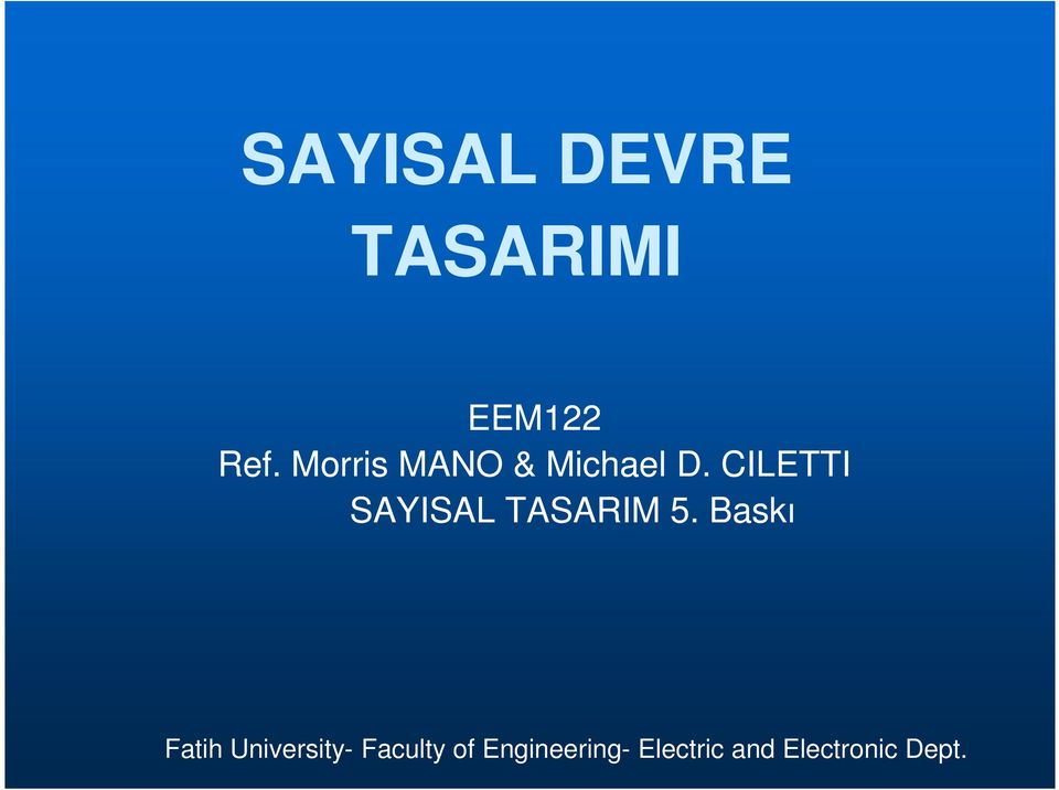 CILETTI SAYISAL TASARIM 5.