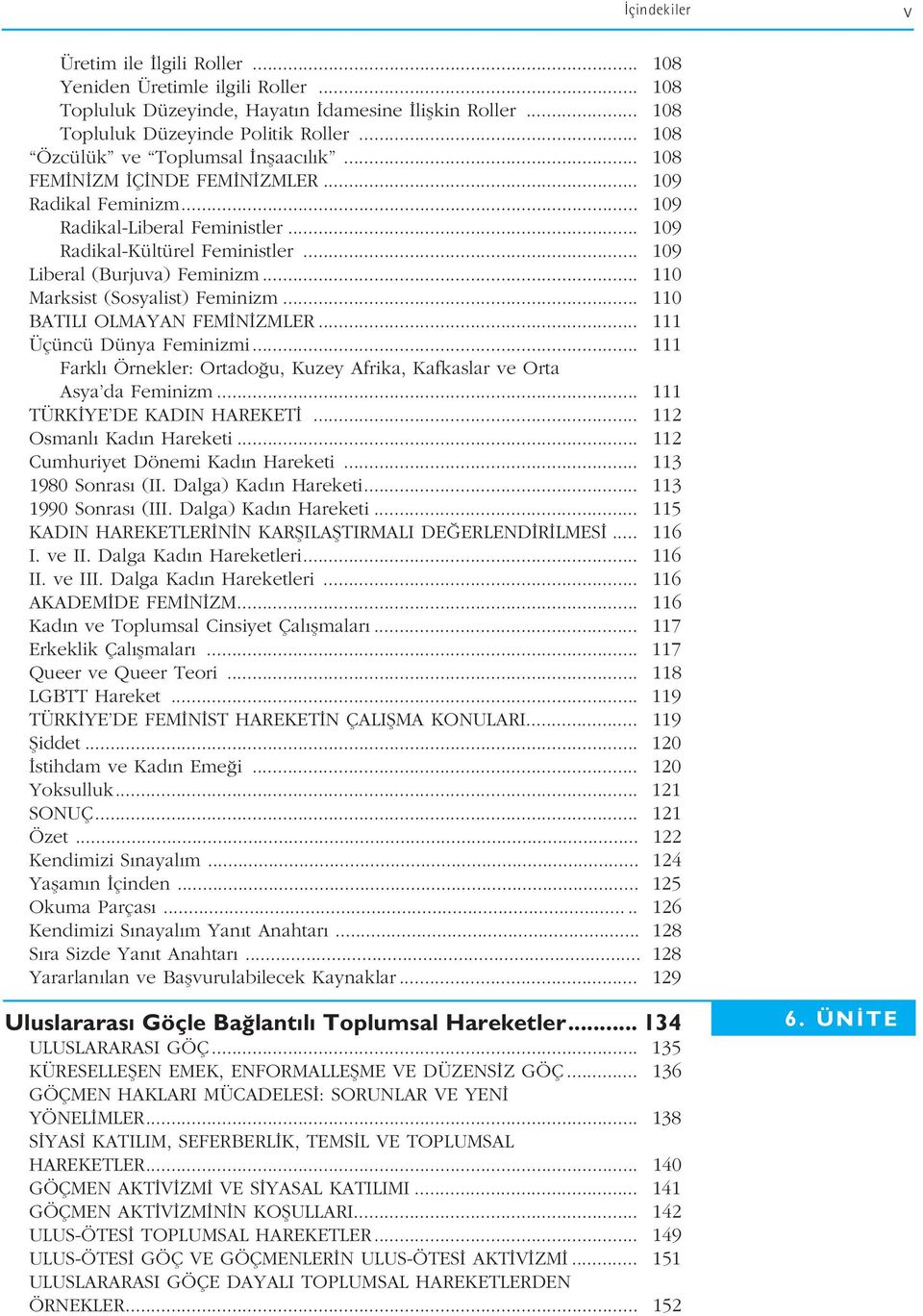 .. 110 Marksist (Sosyalist) Feminizm... 110 BATILI OLMAYAN FEM N ZMLER... 111 Üçüncü Dünya Feminizmi... 111 Farkl Örnekler: Ortado u, Kuzey Afrika, Kafkaslar ve Orta Asya da Feminizm.