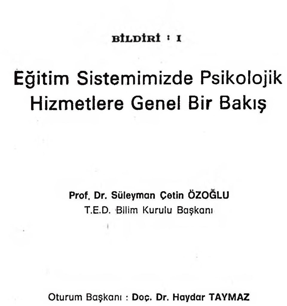 Süleyman Çetin ÖZOGLU T.E.D.