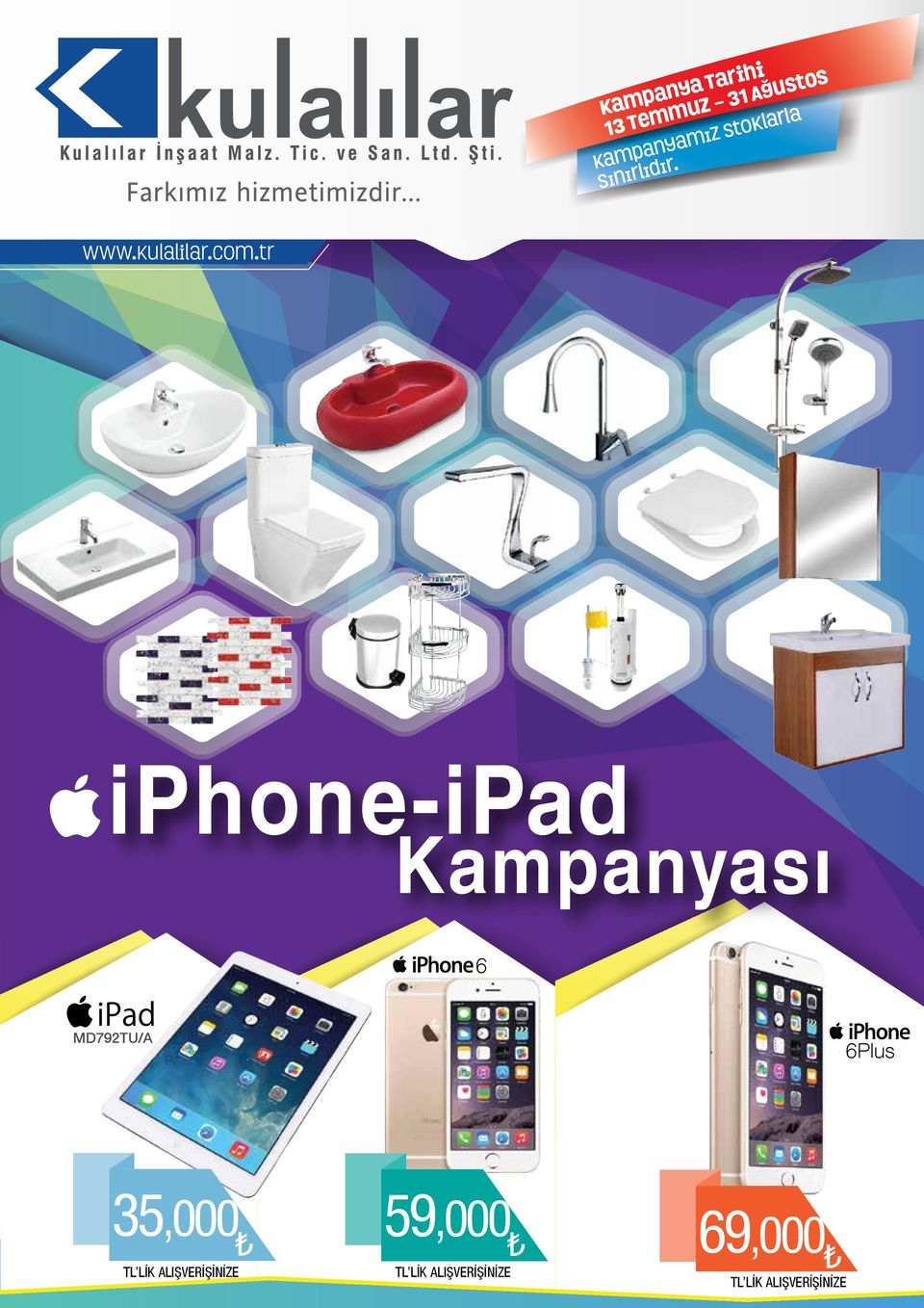 tr iphone-ipad Kampanyası 6 MD792TU/A 6Plus 35,000 TL