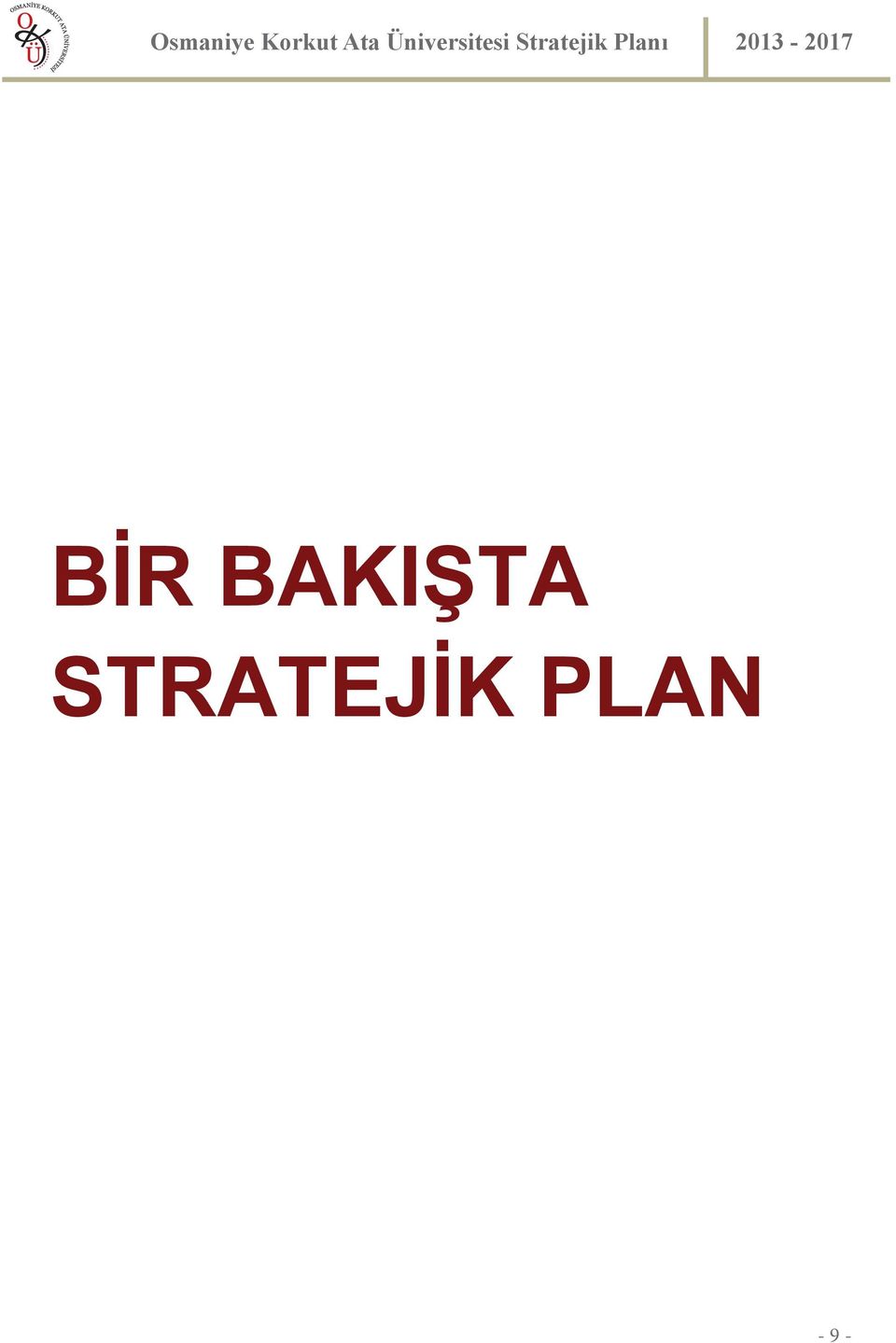 Stratejik Planı 2013