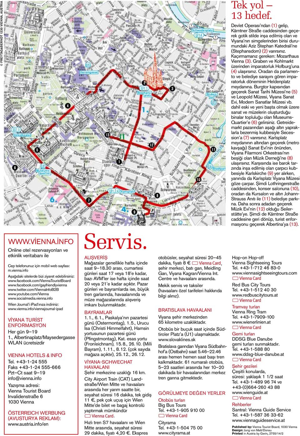 Kaçırmamanız gereken: Mozarthaus Vienna (3). Graben ve Kohlmarkt üzerinden imparatorluk Hofburg una (4) ulaşırsınız.