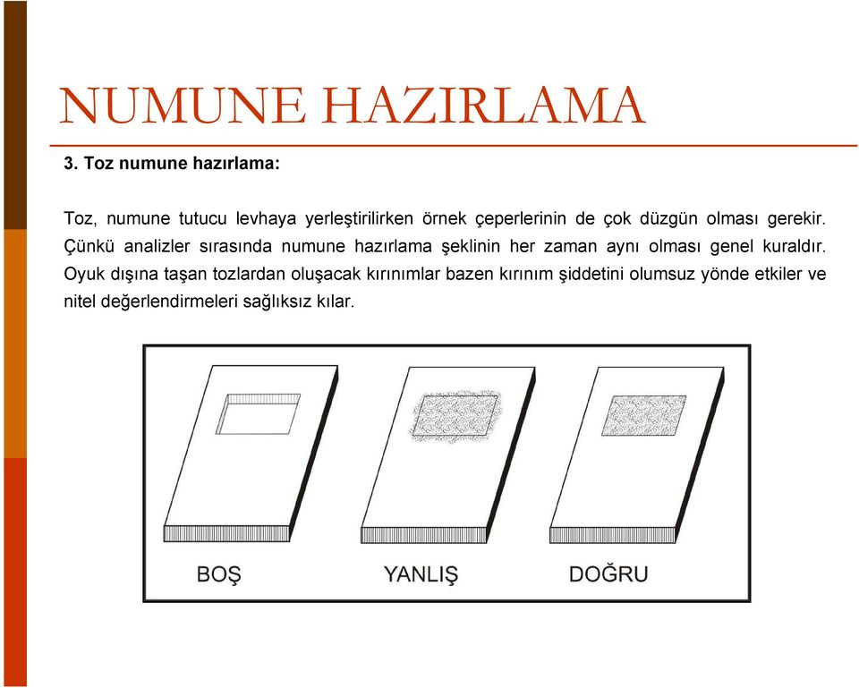 çok düzgün olması gerekir.