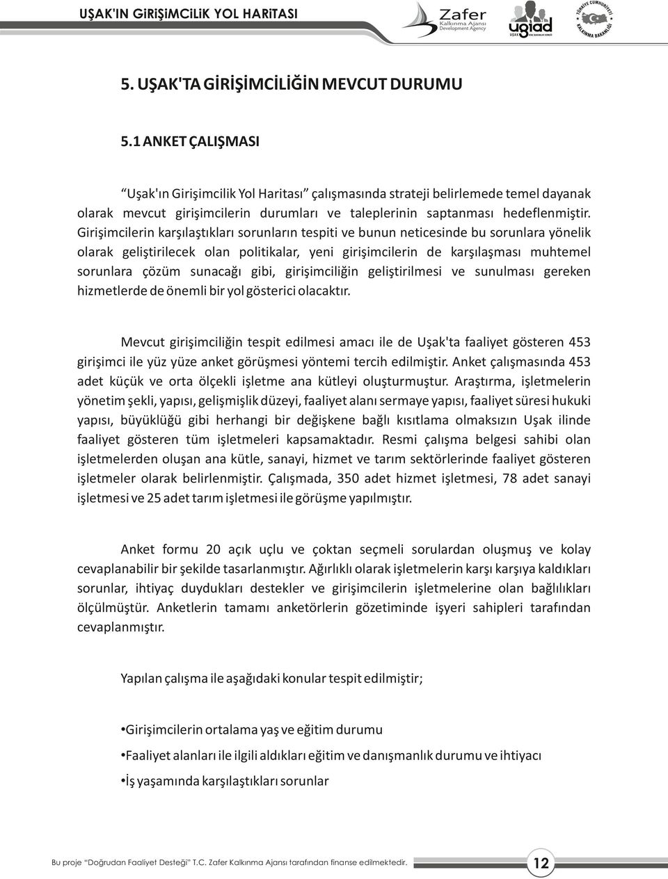 Girişimcilerin karşılaştıkları sorunların tespiti ve bunun neticesinde bu sorunlara yönelik olarak geliştirilecek olan politikalar, yeni girişimcilerin de karşılaşması muhtemel sorunlara çözüm