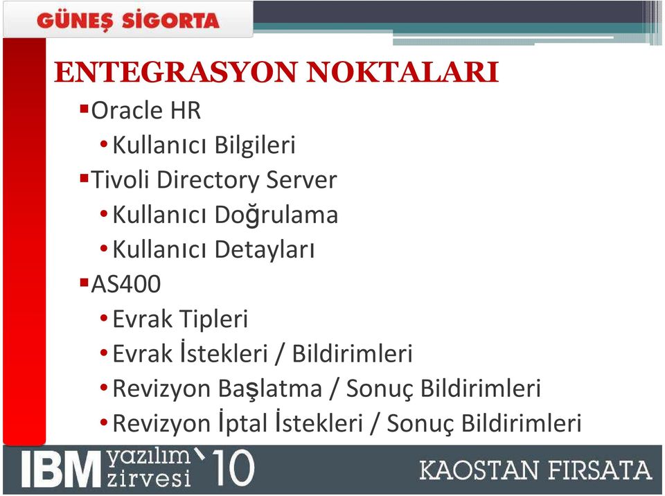 Evrak Tipleri Evrak Đstekleri / Bildirimleri Revizyon Başlatma