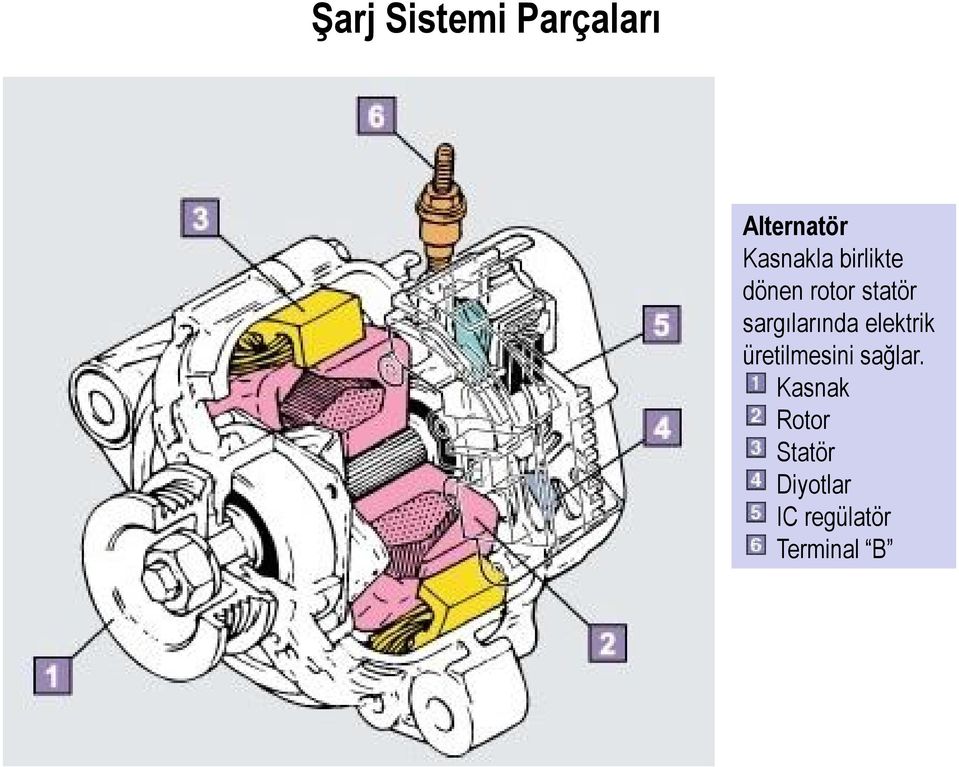 sargılarında elektrik üretilmesini sağlar.