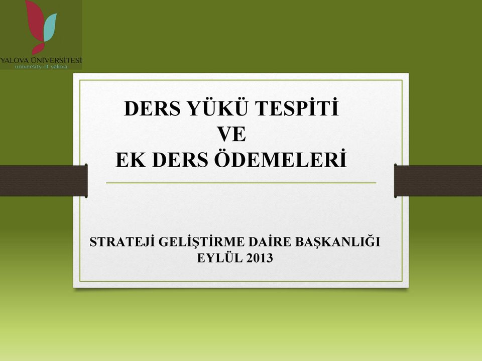 STRATEJİ GELİŞTİRME