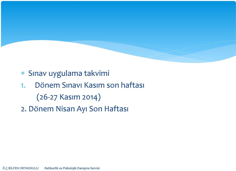 haftası (26-27 Kasım 2014)