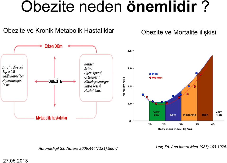 ve Mortalite ilişkisi Hotamisligil GS.