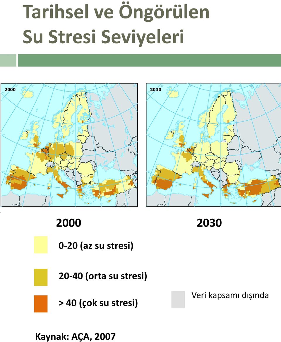 stresi) 20-40 (orta su stresi) > 40