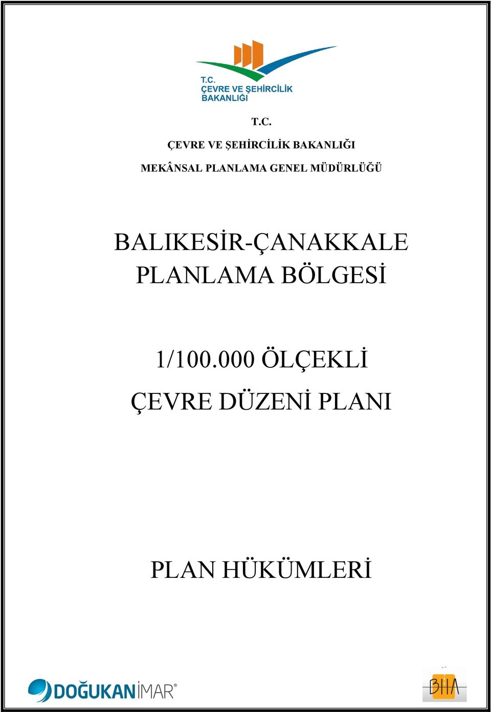 BALIKESİR-ÇANAKKALE PLANLAMA BÖLGESİ