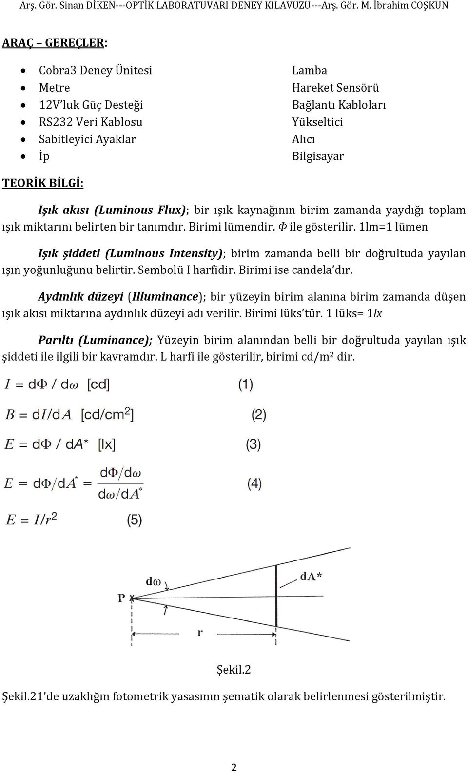 1lm=1 lümen Işık şiddeti (Luminous Intensity); birim zamanda belli bir doğrultuda yayılan ışın yoğunluğunu belirtir. Sembolü I harfidir. Birimi ise candela dır.