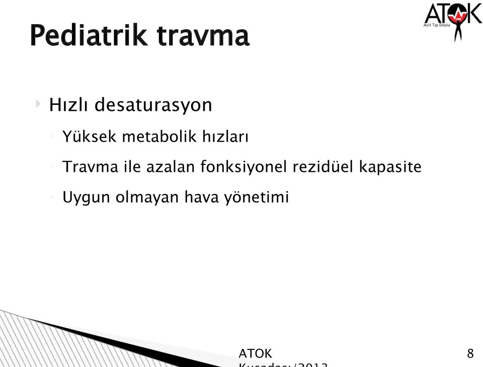 hızları Travma ile azalan