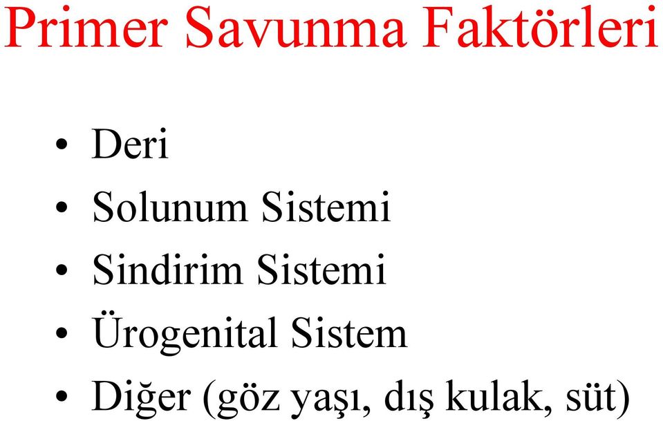 Sindirim Sistemi Ürogenital